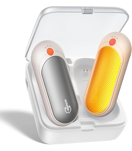 Chauffe mains rechargeable magnétique KAL 2 en 1,5000 mAh x2,16 h de chaleur,3 niveaux,recharge