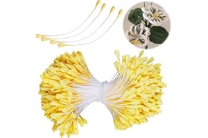 LUXSTELLAR Limpiador de pipas de 350 piezas para manualidades en amarillo, limpiador de pipas para manualidades para flores, proyectos de bricolaje para niños, educadores, creativos, ideal para proyectos