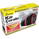 Automix Kutulu Kar &Ccedil;orabı Small X-Treme Series | K&uuml;&ccedil;&uuml;k Ara&ccedil;lar İ&ccedil;in Kış Lastik Koruyucu | Kar ve Buzda Maksimum &Ccedil;ekiş