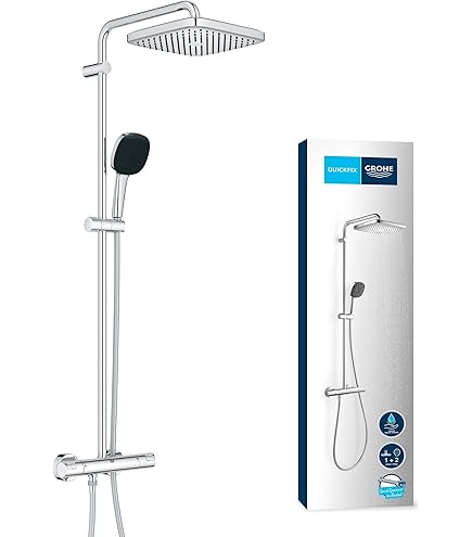 Barre de douche Tempesta 250 Cube Grohe - Avec mitigeur thermostatique