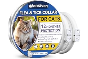 Wansiven Collier Anti Puces et Tiques pour Chats (W1-cat-2pcs)