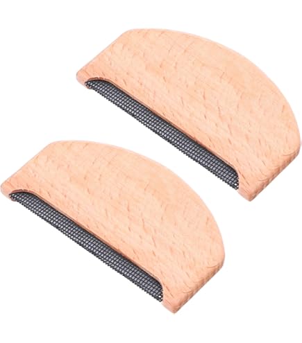 Larrel 2 stuks Kasjmier Kam, Wolkam Tweezijdige Kasjmierkam Wolborstel Pilling Verwijderaar Pillen en Pluzels uit de Kleding Stof Gereedschap voor Kleding en Textielverzorging