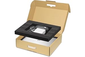 Yutrchey Laptop Box with Protection Foam for up to 17 Inches Notebook, Cardboard Laptop Shipping Box for Shipping, Secure Mailing Boxes