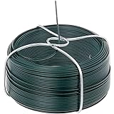 GAH-Alberts 530129 Drahtspule | verzinkt, grün kunststoffbeschichtet | Draht-Ø 1,4 mm | Länge 50 m