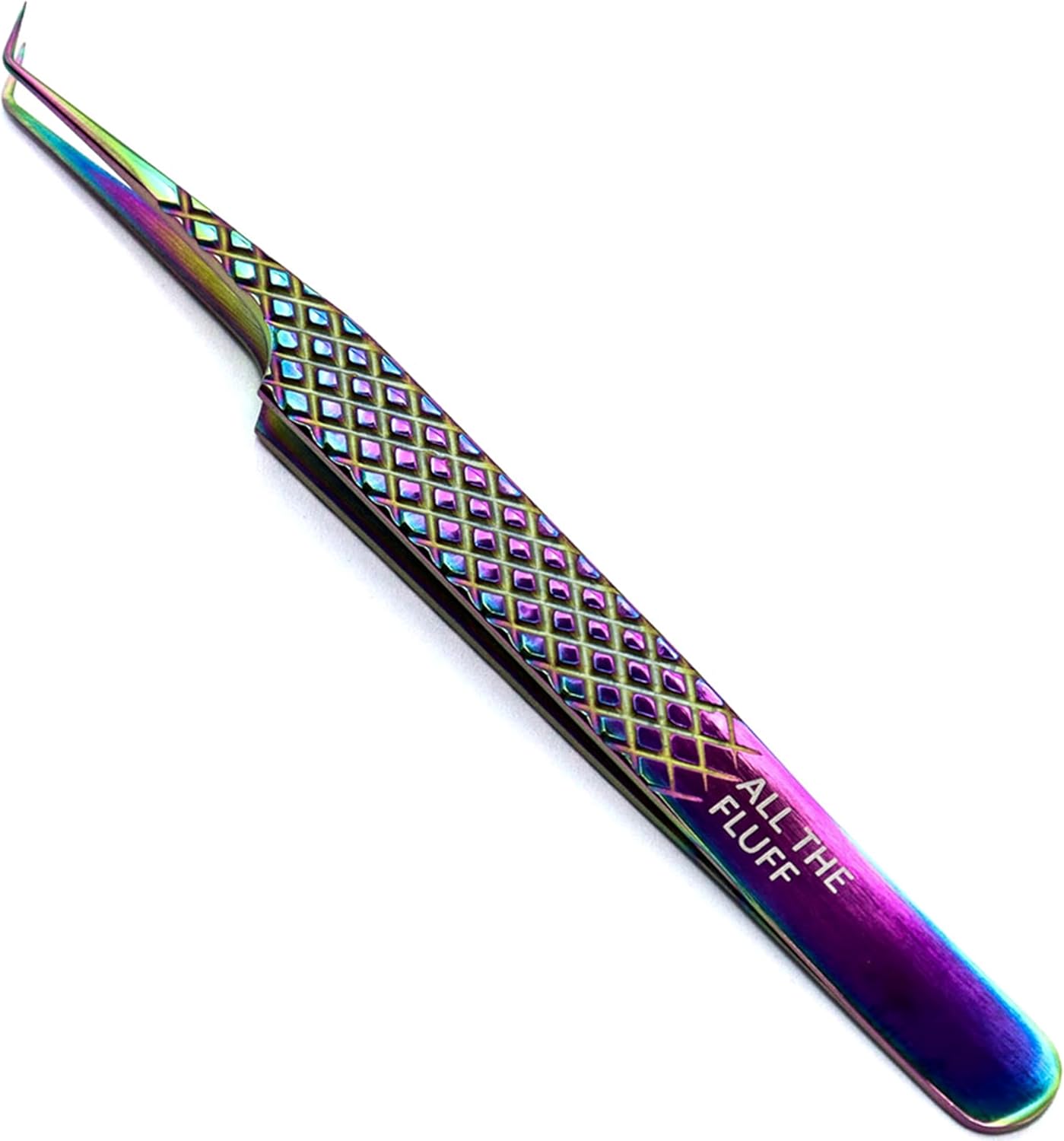 LLBA Lash Tweezer Professional for False Lash Application Tool | Multi Shapes & Purposes with Non-Slip Grip Tweezers for Volume, Isolation & Classic Lashes (Galaxy, All The Fluff Volume)
