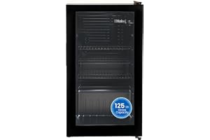 125L Gross / 88L Net Capacity Bottle Chiller Single Door, Mechanical Control, Recessed Handle, Adjustable Temperature, Energy Efficient, R600a Refrigerant - NBC125RI