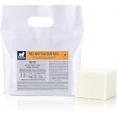 White Glycerin Soap Base for Soap Making 1kg SLS Free | White Melt and Pour Base for Soap: Melt, Pour into Mold and Demold. S