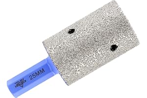 VENJELD Diamond Milling Bit 25mm Tile Finger Bit with Hex Shank for Hole Enlarging Shaping Polishing Grinding on Ceramic Porcelain Tile Marble Granite Artificial Stone