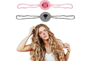 LASUROA 2 Pezzi Scalda Naso per l'inverno, Lana Scaldanaso per Il Naso Freddo Antivento Scaldanaso all'Uncinetto Protettore Coprinaso per Donne Uomini All'Aperto Antipolvere Sci (Nero & Rosa)