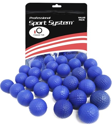 5 Minigolfbälle Blau – Genoppte Standard-Anlagenbälle, Für Kurse & Zuhause
