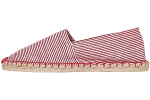 Japanwelt Espadrilles für Damen & Herren I Classic Stripes - Sommer-Latschen Espandrillos Slipper Sommerschuhe Leinenschuhe Spanisch Leinenschuhe Plateau Mokassin Espandrilles Schlüpfschuhe