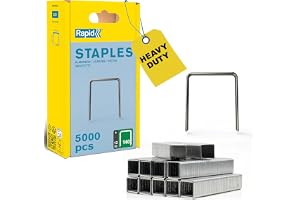 Rapid Bredtrådsklammer 140, Benlängd 12 mm, Galvaniserat stål, 5000-pack | Bred rygg för säker fastsättning i isolering, plastfolie, kartong och mattor, hög fasthållningsförmåga, precisionsklippta ben