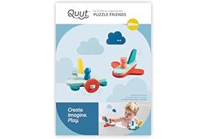 Quut Puzzle Friends dans Les airs - Jouet de Bain pour Bebe à partir de 10 Mois – Jouet de Bebe - Stimule la motricité et l'imagination