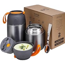 Contenitore Termico In Acciaio Inox 18/8 Con Cucchiaio Pieghevole – 822g – Bianco