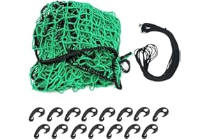 KSEZX Safety Net Cargo Net 3mx4m For Pickup Truck, Truck Cargo Netting And Roof Rack Cargo Net Trailer Luggage Net Heavy Duty Tie-Down Mesh, Elasticated Polyethylene Bungee Netting for Luggage & Gardens