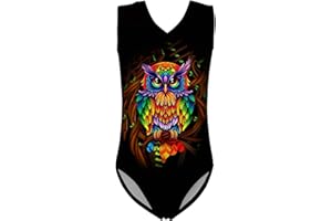 Showudesigns Leotardos de gimnasia para niñas, ballet, baile, traje de baño de una pieza, talla 5-14 años