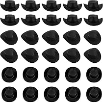 Niuhong 20 Pcs Mini Chapeaux Formels Colorés - Décoration DIY Noël, Bouteilles Vin, Bonhommes De Neige Et Artisanat