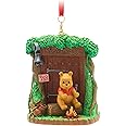 Disney Store Official Winnie the Pooh Sketchbook Ornament, 9cm/3.5”, Festive Seasonal Christmas Tree Hanging Decoration with Lobster Claw Clasp