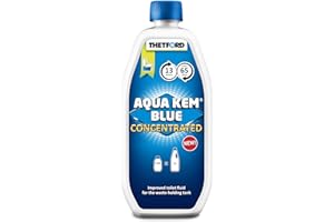 Thetford Aqua KEM Blue concentrato 0,78 Litri Liquido Sanitario per Campeggio Mobile Toilette Serbatoio