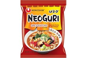 Nongshim Neoguri Noodles, Spicy Seafood, 4.2 Ounce (Pack of 16)