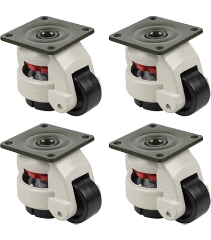 Raaco Rollen-Set Compact - 4 Stück Mit Feststellbremsen Für Werkzeugkoffer