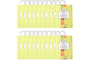 XSQD Set di 20 sacchetti profumati, profumati naturali, per aromaterapia, sacchetto, lavanda, borsa per cassetti, cuscini, comodino, armadio, auto (limone), One SIZE, (XXB123)