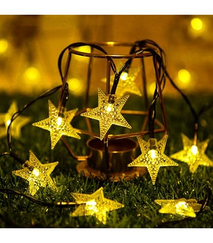 Luci A LED A Forma Di Ape Solari, 11m Con 60 Luci Bianco Caldo, Impermeabili Per Giardino E Alberi