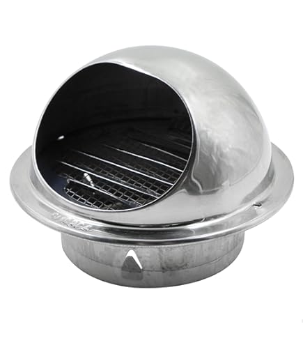 Griglia Di Ventilazione Rotonda In Acciaio Inox - Per Bocchette Di Scarico Esterno - Foto 8