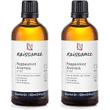 Naissance Olio Essenziale di Menta (No. 107) 200ml (2x100ml) - 100% Puro, Naturale, Cruelty Free, Vegan e Non Diluito - Usato