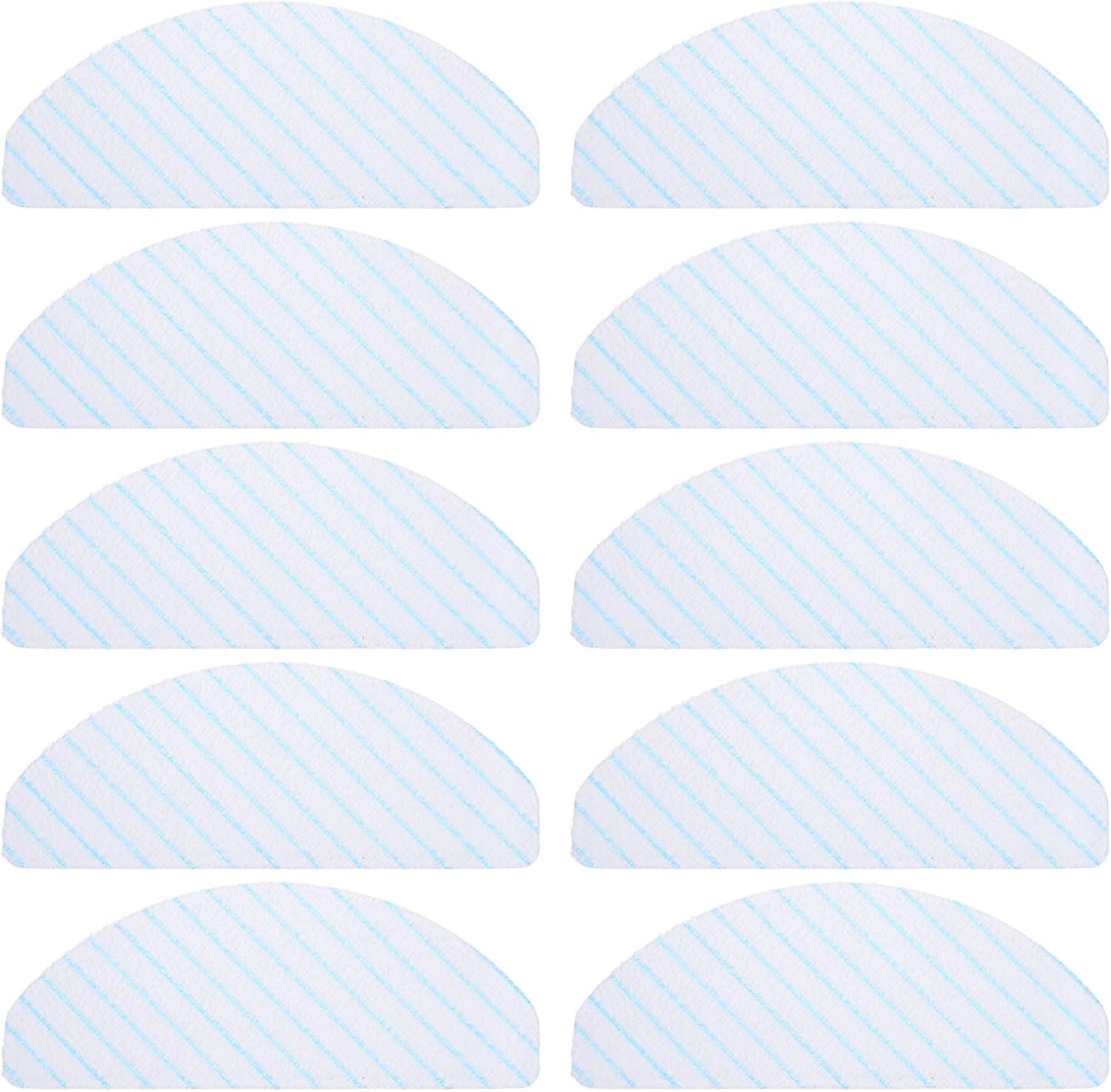 H14 ( Pack of 10 Vacuums Floor Cleaning Machines Disposable Mop Pads Replacement Mopping Cloths Pads Compatible with T9 /T9+ /T8+ /T8 Aivi /N8 Pro /N8 Pro+ Robot Vacumm (Ecovas_Deebot_Dismop_N10)