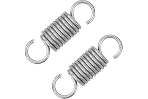 GUNGY Zugfedern mit Haken Edelstahl Zugfeder Spannfeder 55mm Außendurchmesser 18mm Drahtdurchmesser 2,5mm Maximale Zugkraft 17,9kg 2,5x18x55mm 2 Stück