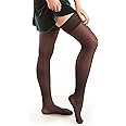 ITA-MED Thigh High Sheer Compression Socks for Women - 20-30 mmHg Graduated Compression Stockings for Varicose Vein, Swelling, Edema, Flight and Circulation - Medical Closed Toe Sheer Socks