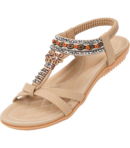 Sandales Orthopédiques Femme GYCF - Soutien Voûte Plantaire En Cuir - Talon 4.5cm - Confortables Pour Marche