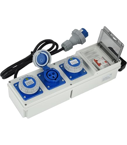 Cuadro Eléctrico Monofásico Schuko CEE Distribuidor De Corriente 1X32A 1x16a 3x230v Con Interruptor De Levas 96345873 - Foto 10