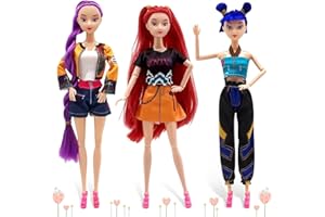 JIASHA Hunterx Kpop Bambole, K-p0p Dem0n Hun-ters Bambole, statuetta anime K P0p Hunters da 30 cm con Vestiti e Accessori, braccia e gambe articolate, adatta ai fan e come regalo