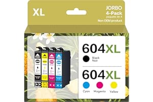 JORBO 604XL Patronen Ersatz für Epson Multipack 604 Druckerpatronen Kompatibel mit Epson Expression Home XP-2200 XP-2205 XP-3200 XP-3205 XP-4200 XP-4205, Workforce WF-2910 WF-2930 WF-2950 (4er-Pack)