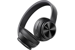 DOQAUS Casque Bluetooth sans Fil, Casque Bluetooth 3 EQ Modes, Casque 40 Heure autonomie, Casque Audio avec Microphone Intégré, Casque sans Fil (Noir)