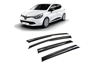 CarJoy Lot de 2 déflecteurs d'air Déflecteurs d'air Déflecteurs de Pluie pour fenêtre de Voiture Compatibles avec Renault Clio 4 2012-2019 Protection Contre la Pluie Montage Externe
