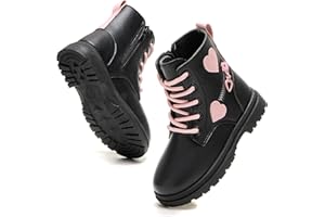 Daclay Boys Girls Comfy Walking Boots Kids Winter Shoes Fashion for Fall Casual Outdoor Footwear