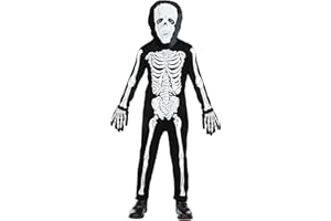 W WIDMANN MILANO Party Fashion - Costume bambino scheletro, Giorno dei Morti, Scheletro, Halloween