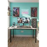 140 Beyaz Oyun &Ccedil;alışma Masası Gaming Masa Ofis Masası 9140