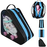 flintronic Roller Skate Bag, Inline Roller Skate Backpack, 4 Wheels Roller Bag with Adjustable Shoulder Strap, 3 Compartments