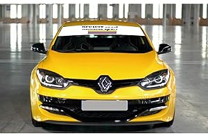 ProVinilos Parasol Luna Delantera, Compatible para Modelos Renault, Cristal Delantero en Pegatina 130x21cm, Película Protectora, con Kit de instalación.