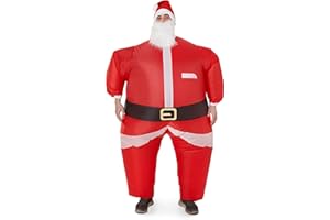 THE TWIDDLERS - Inflatable Christmas Santa Claus Suit for Adult Xmas Fancy Dress Costume Party - One Size