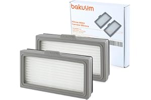 BAKUUM Pack de 2 Filtros + 2 Marcos de Silicona compatibles con Conga 999 Origin y Conga 999 Map Pack Filtros. Pack repuestos y Accesorios para Robot Aspirador