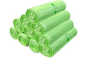 DRUUZYL 200 Sacchetti Biodegradabili 20L Unità Sacchetti Spazzatura Umido Compostabili 50X60cm Sacchetti Spazzatura, Buste Spazzatura della Cucina, Sacchetti Immondizia Organici per Cucina Ufficio Soggiorno