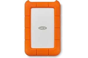 LaCie Rugged USB-C, 5TB, Portable External Hard Drive, Drop, Shock, Dust, Rain Resistant, for Mac & PC (STFR5000800)