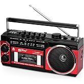 Coverzone Kaset &Ccedil;alar, Taşınabilir Kaset Teyp &Ccedil;alar, FM/AM/SW Frekans Bandı Destekli Kaset Kaydedici, Kaset/Bluetooth/Kart Gi
