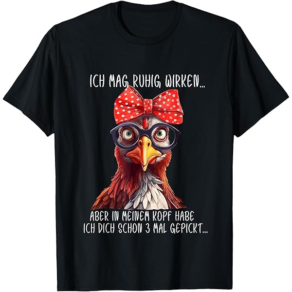 Lustig Huhn Tshirt Damen - F Caw F Shirt Mit Hühner-Meme Design