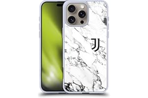 Head Case Designs Licenza Ufficiale Juventus Football Club Bianco Marmoreo Custodia in Gel [Protezione di Grado Militare] Compatibile con Apple iPhone 16 PRO Max E Compatibile con MagSafe